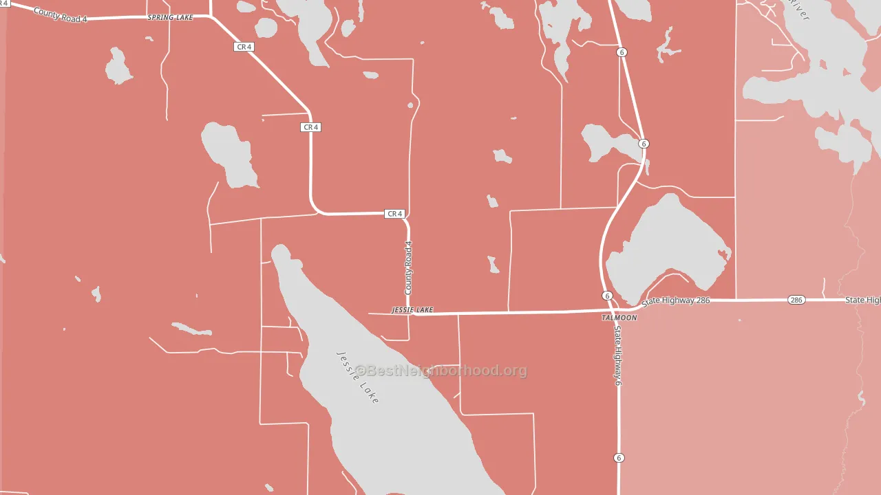 56637, MN block-group political-lean map