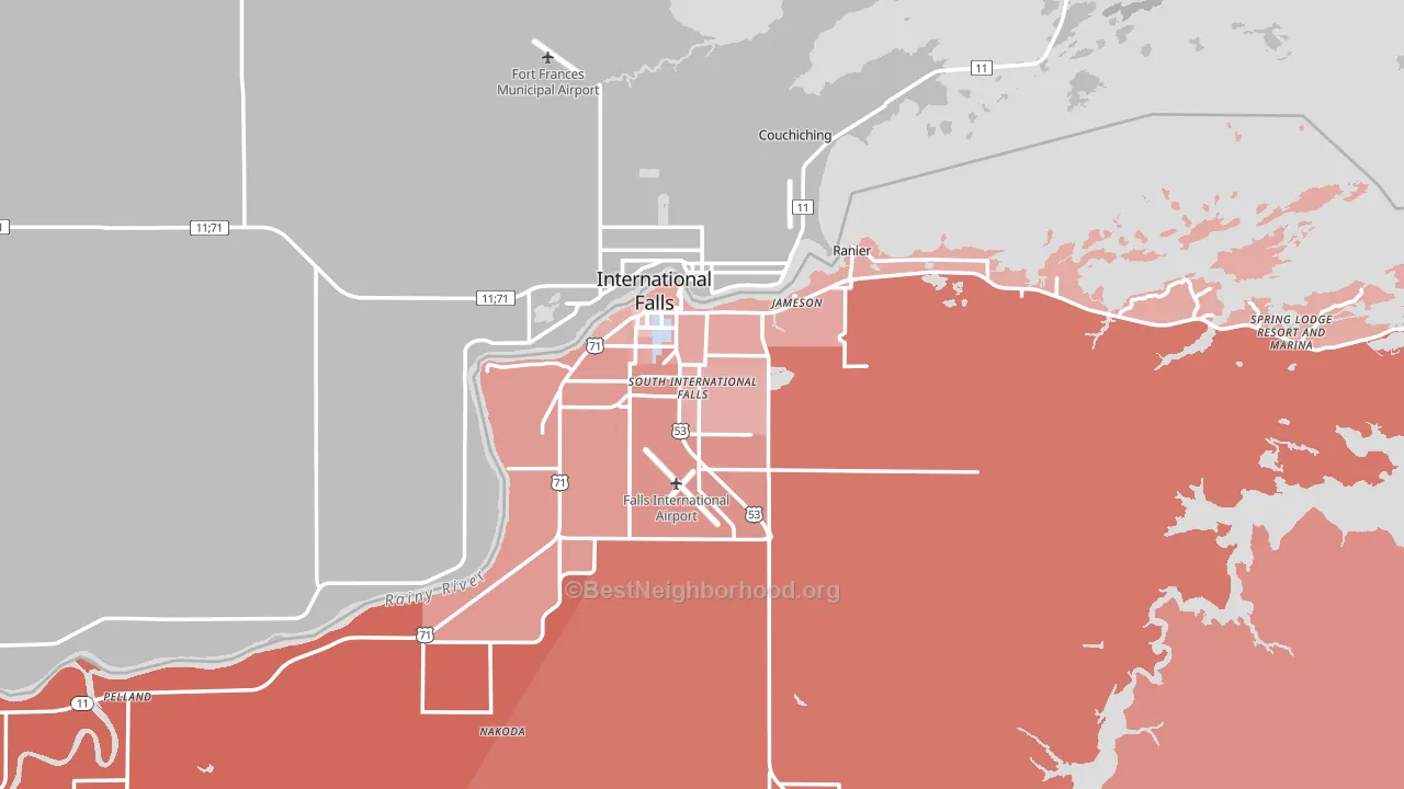 56649, MN block-group political-lean map