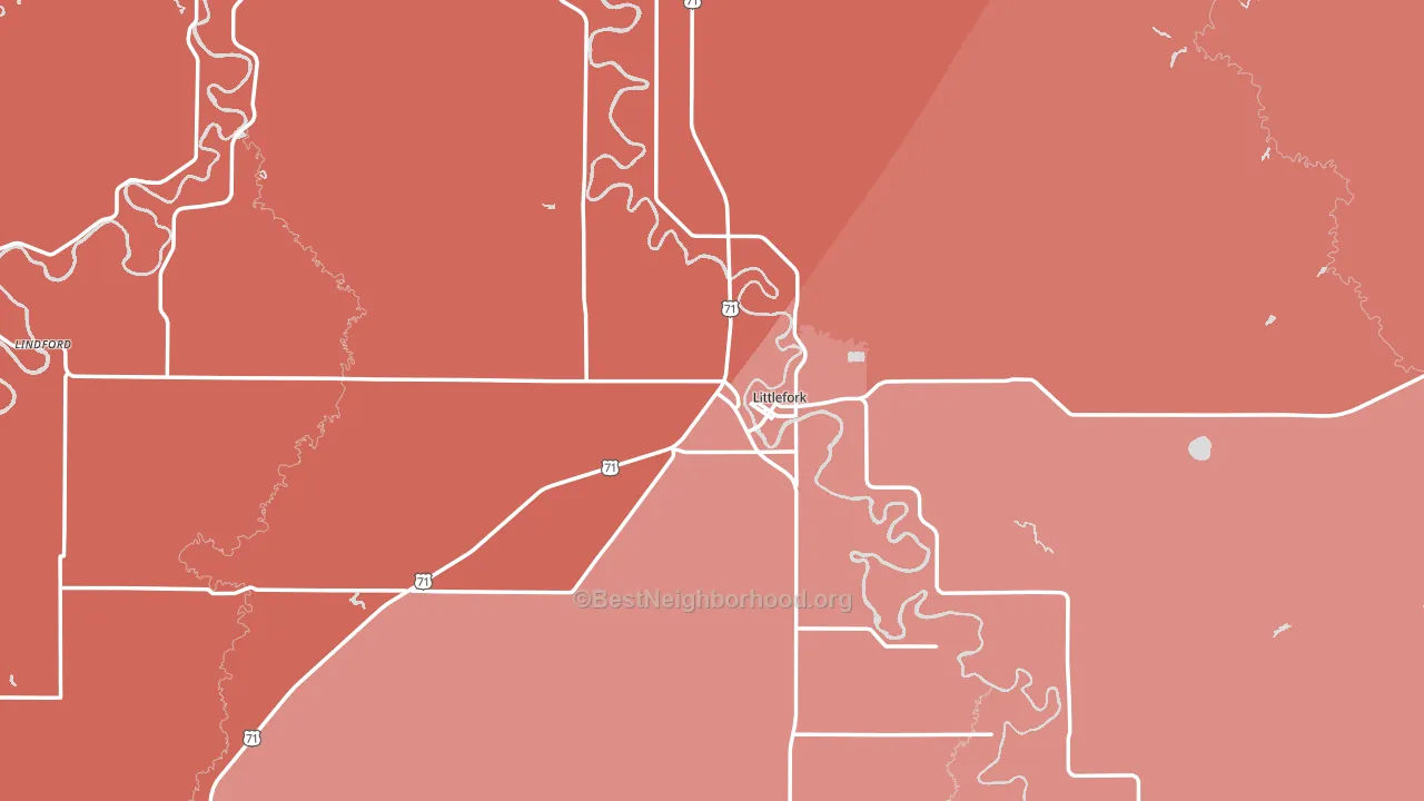 56653, MN block-group political-lean map
