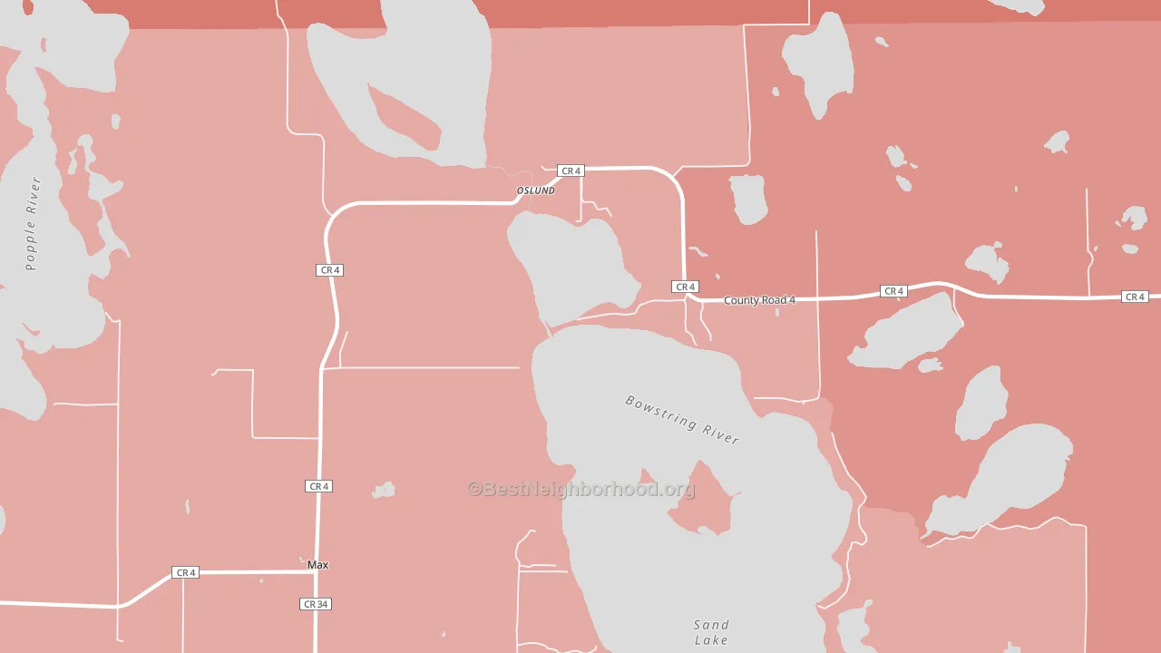 56659, MN block-group political-lean map
