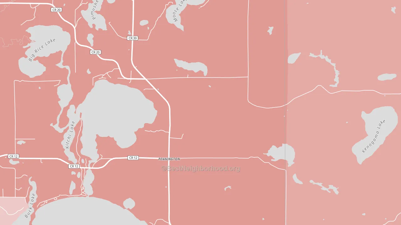 56663, MN block-group political-lean map