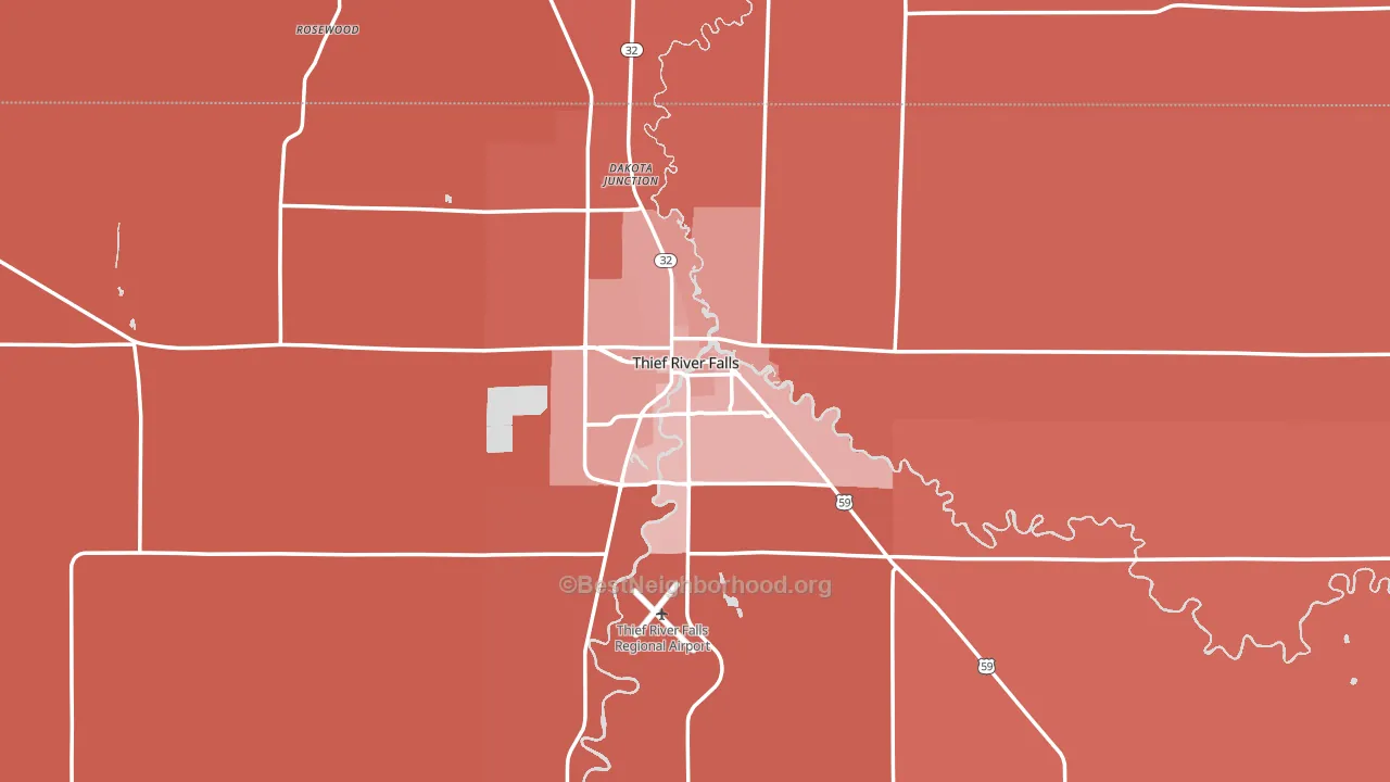 56701, MN block-group political-lean map
