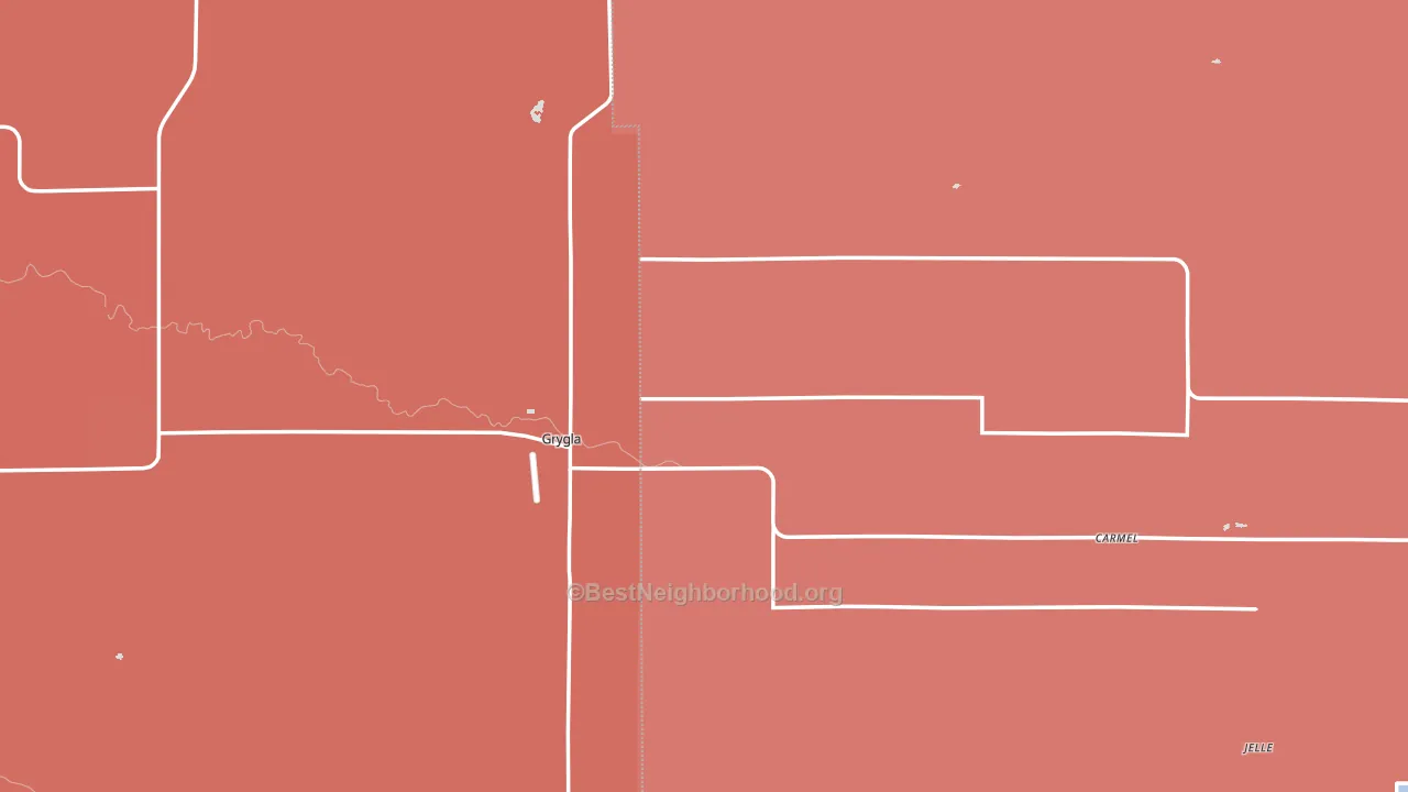 56727, MN block-group political-lean map