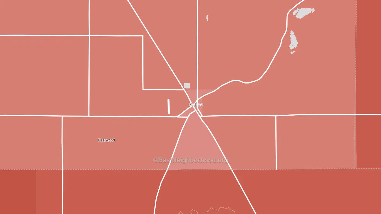56732, MN block-group political-lean map