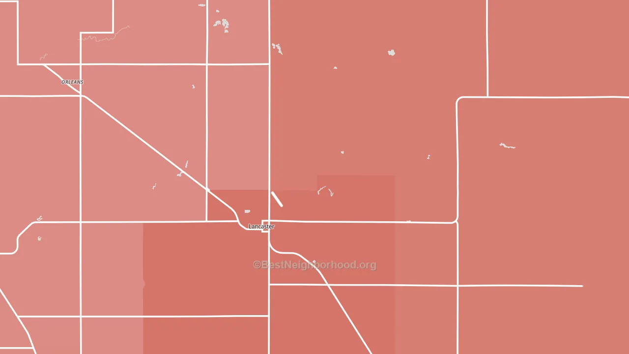 56735, MN block-group political-lean map