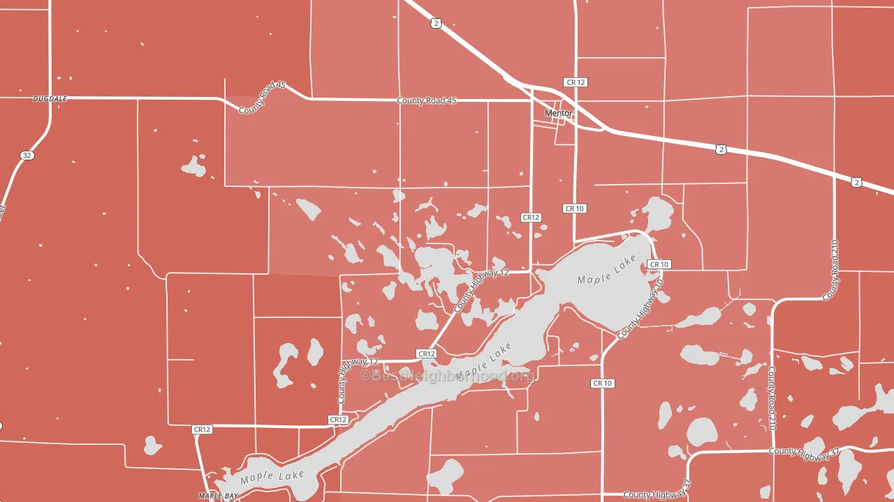 56736, MN block-group political-lean map
