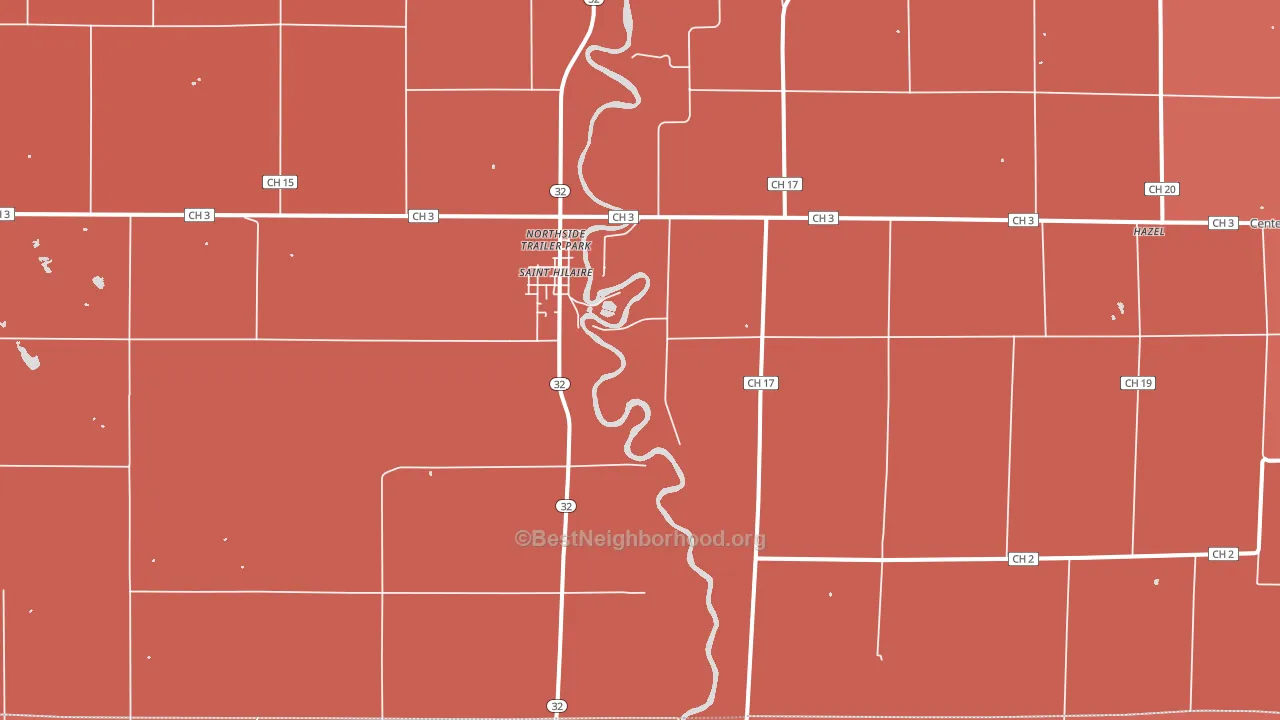 56754, MN block-group political-lean map