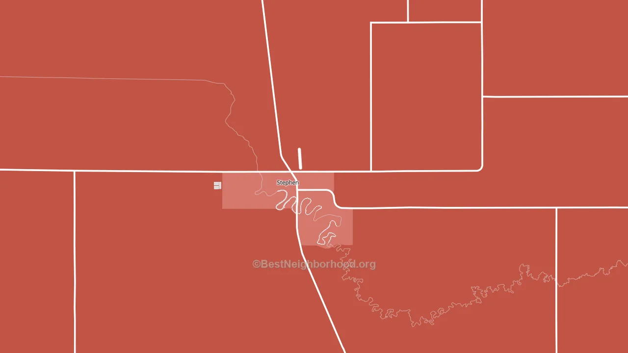 56757, MN block-group political-lean map