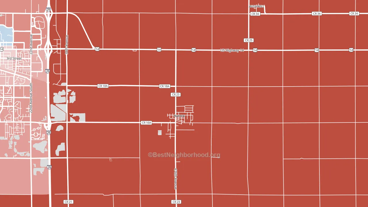 57002, SD block-group political-lean map