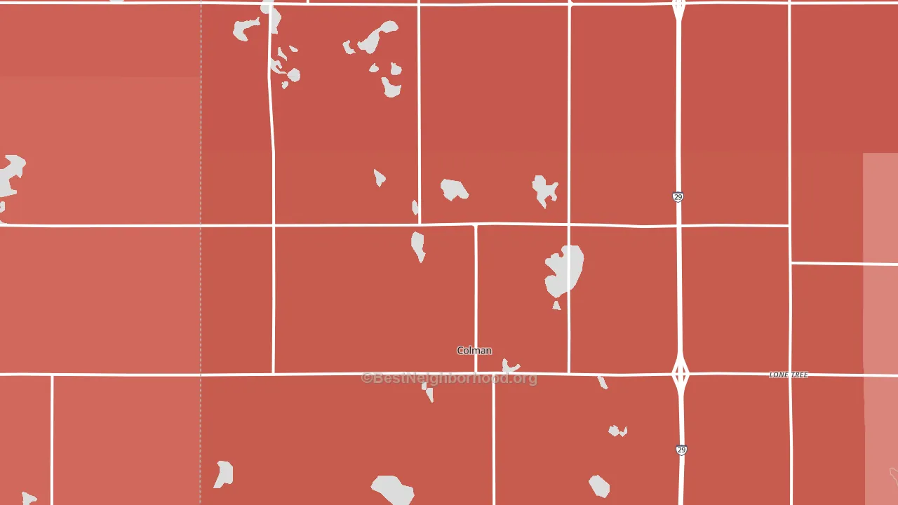 57017, SD block-group political-lean map