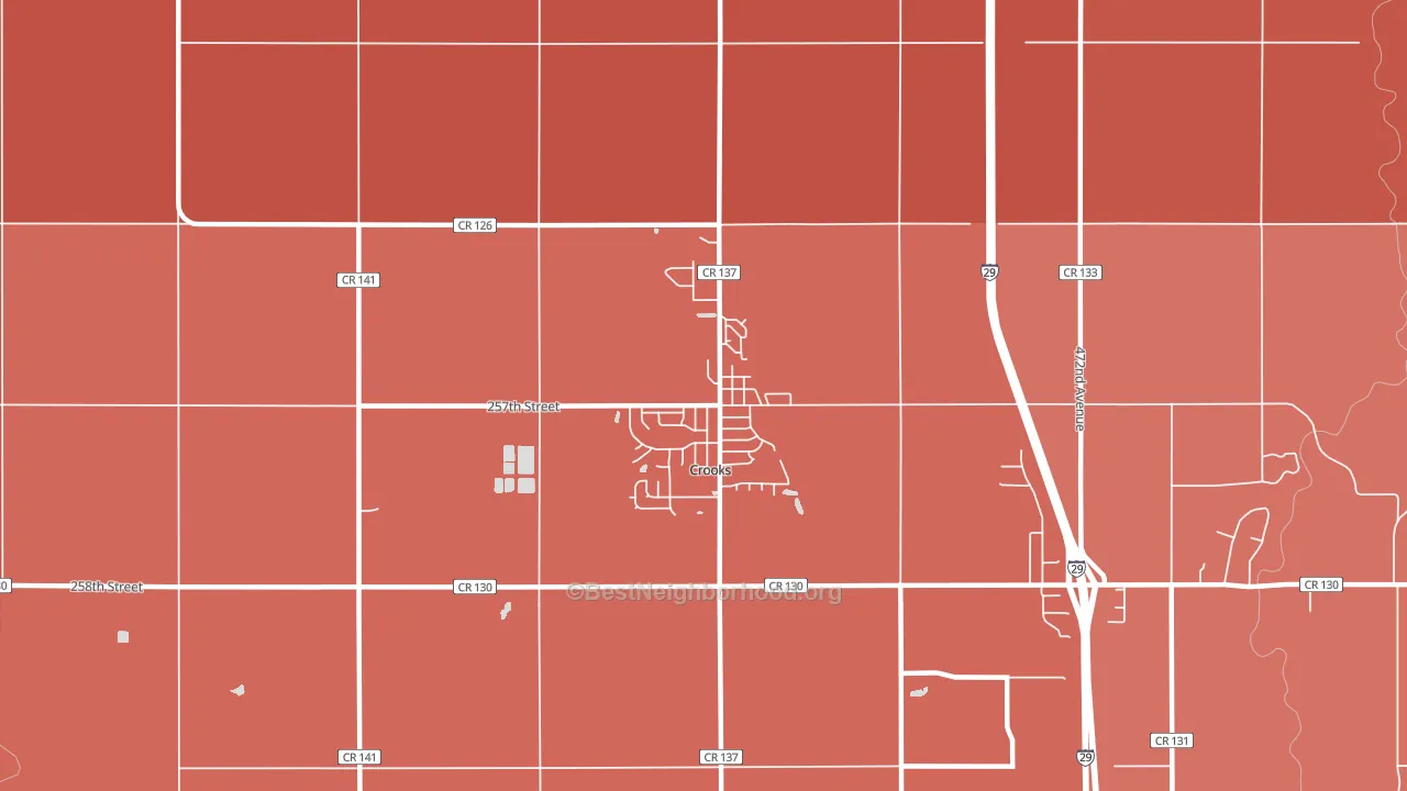 57020, SD block-group political-lean map