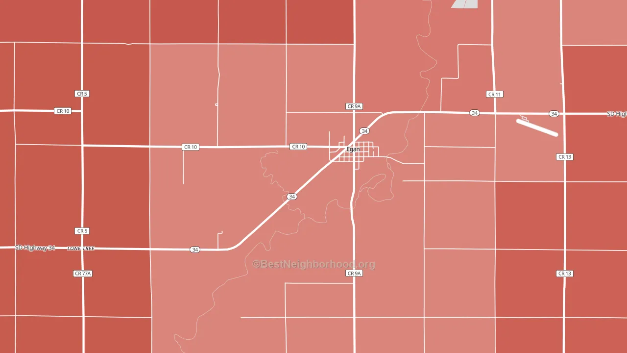 57024, SD block-group political-lean map