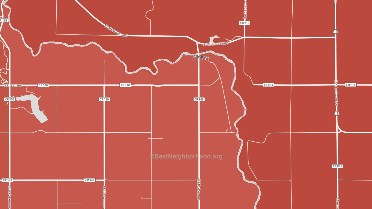 57027, SD block-group political-lean map