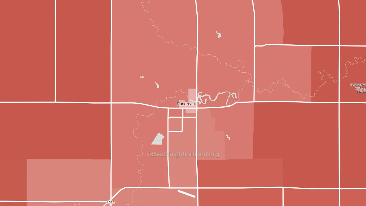 57028, SD block-group political-lean map
