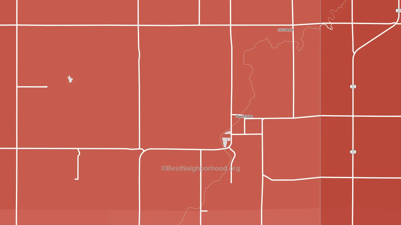 57030, SD block-group political-lean map