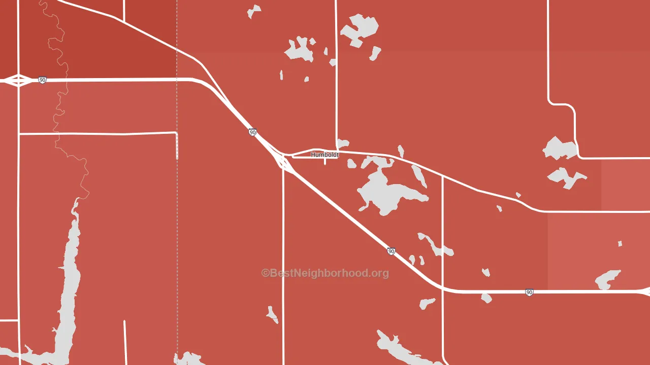 57035, SD block-group political-lean map