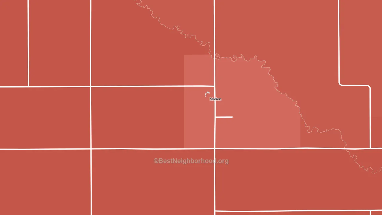 57043, SD block-group political-lean map