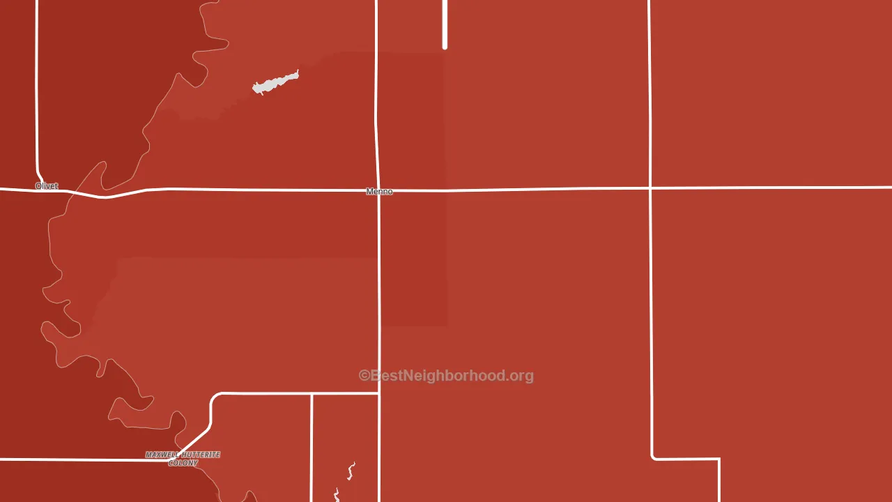 57045, SD block-group political-lean map