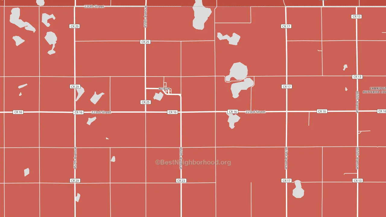 57050, SD block-group political-lean map