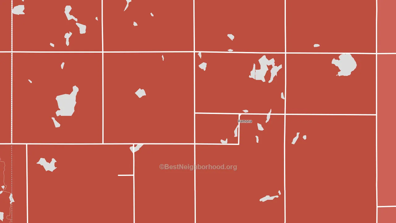 57054, SD block-group political-lean map