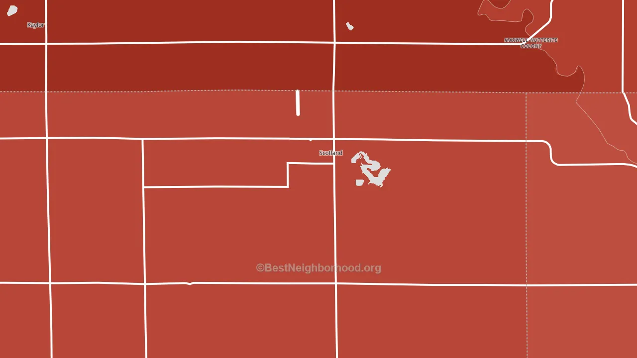 57059, SD block-group political-lean map