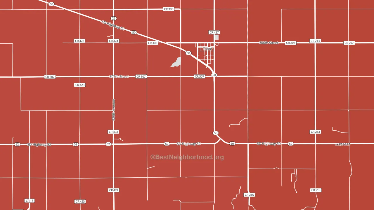 57063, SD block-group political-lean map