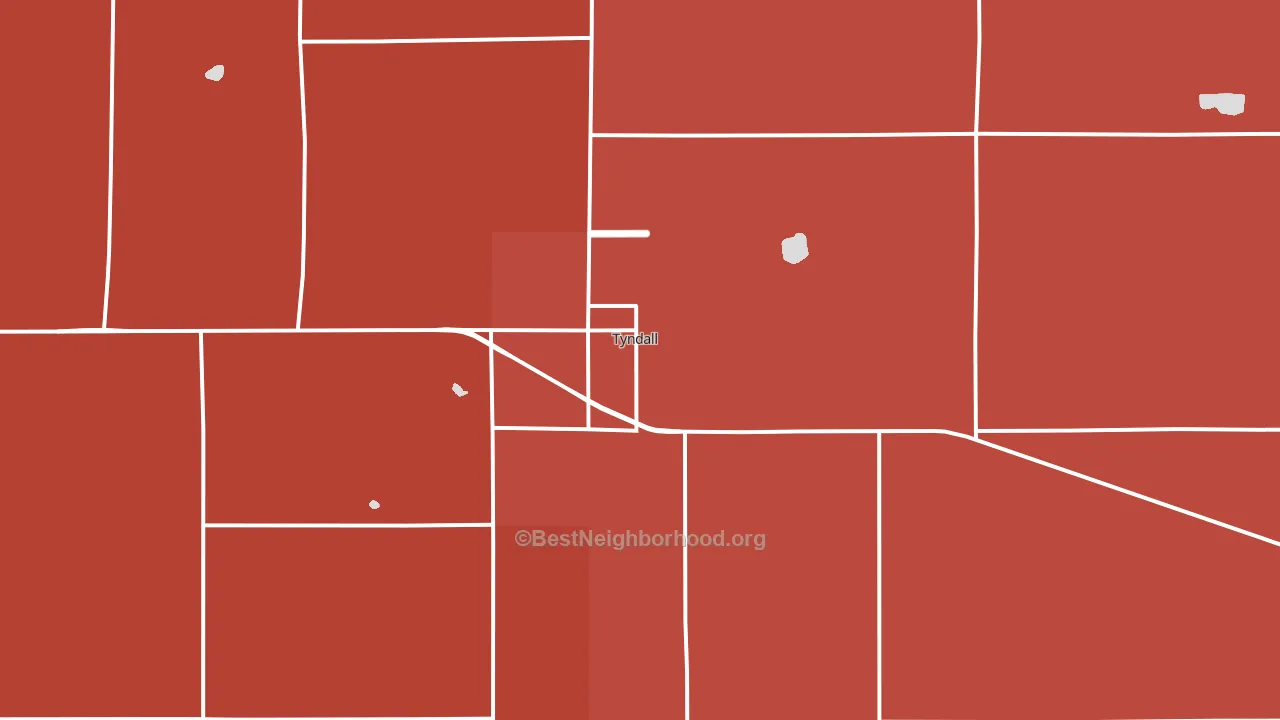 57066, SD block-group political-lean map