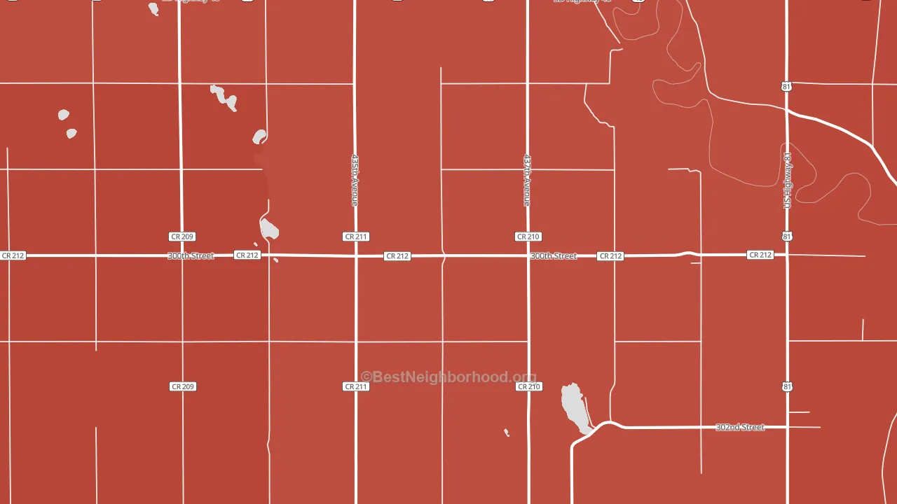 57067, SD block-group political-lean map