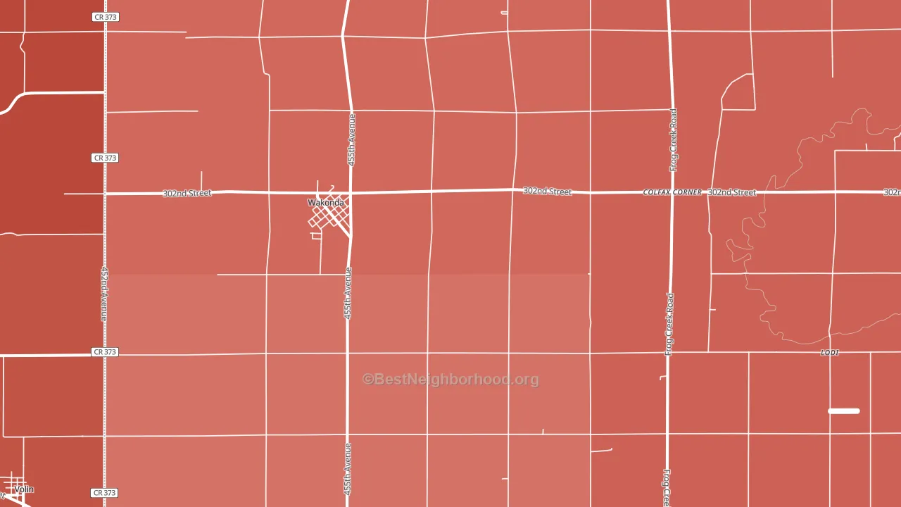 57073, SD block-group political-lean map