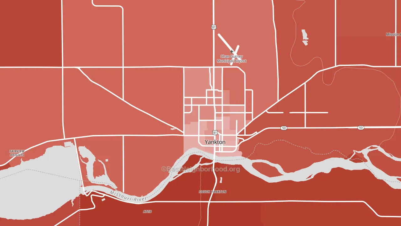 57078, SD block-group political-lean map