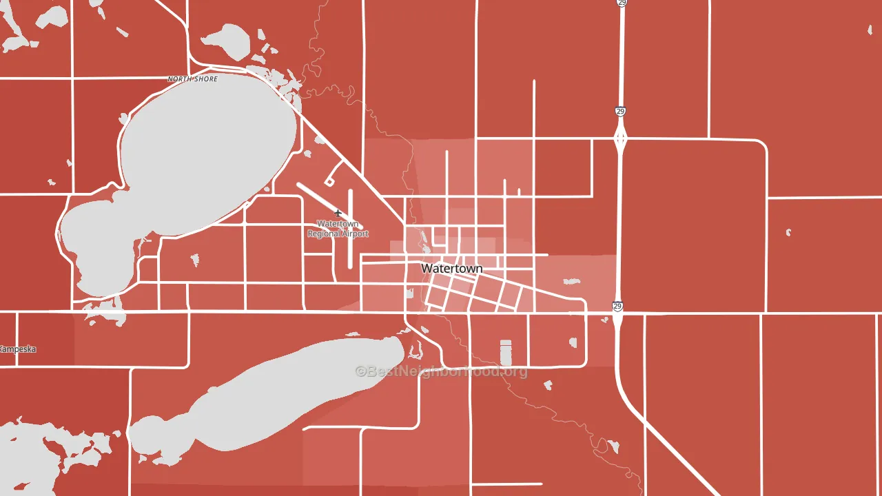57201, SD block-group political-lean map