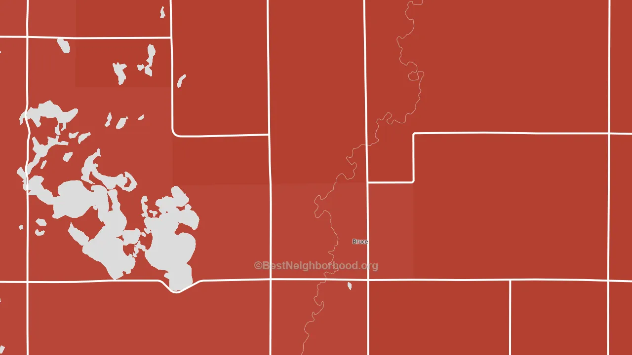 57220, SD block-group political-lean map