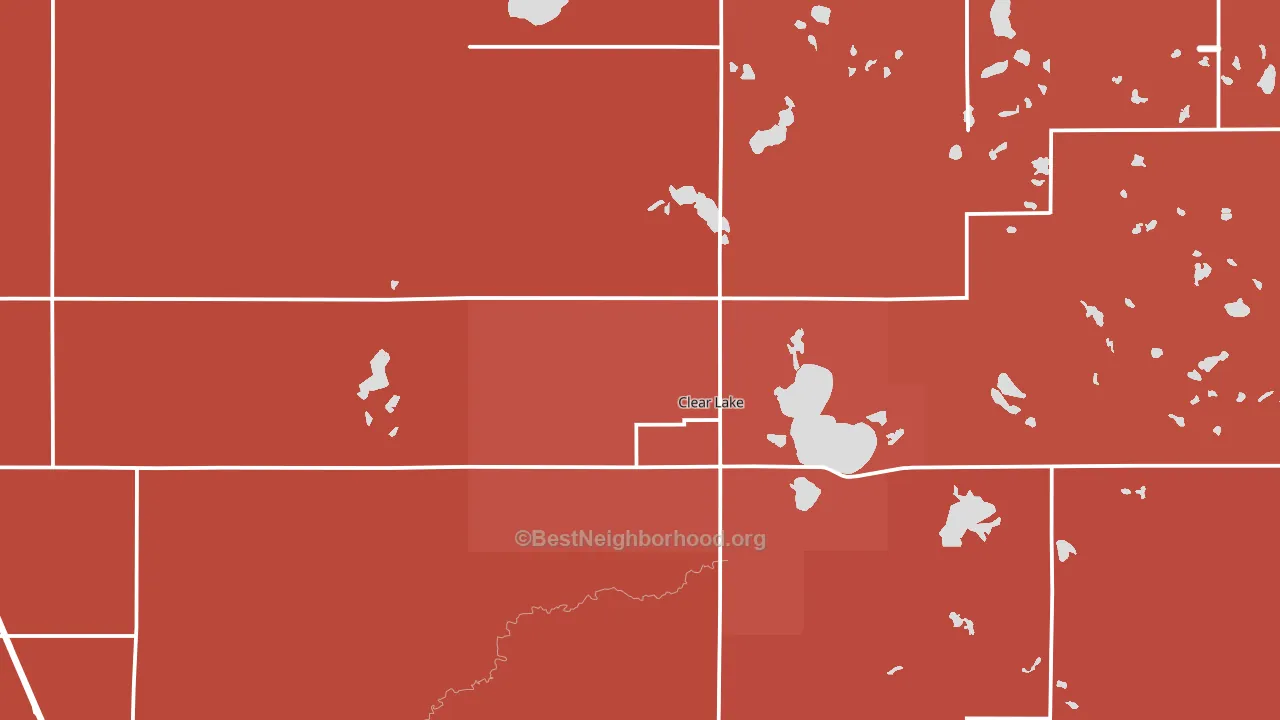 57226, SD block-group political-lean map