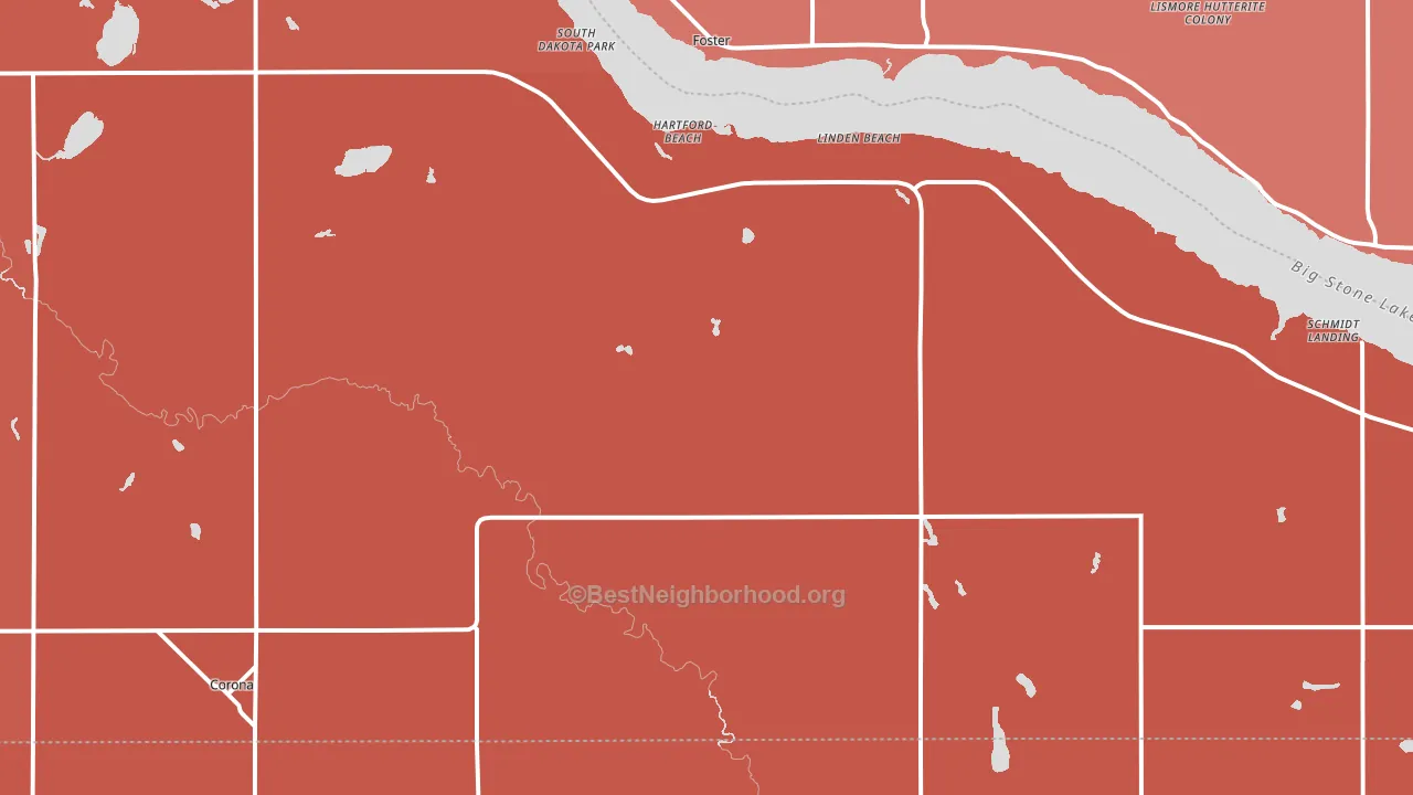 57227, SD block-group political-lean map