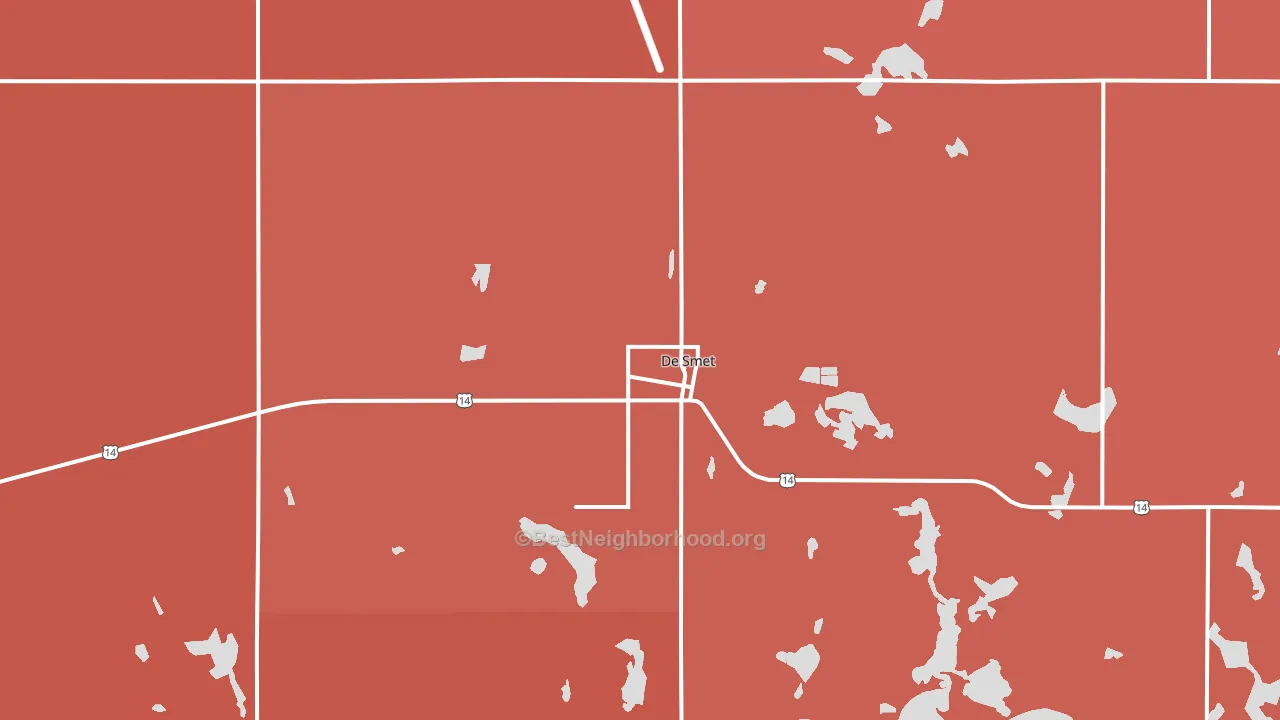 57231, SD block-group political-lean map