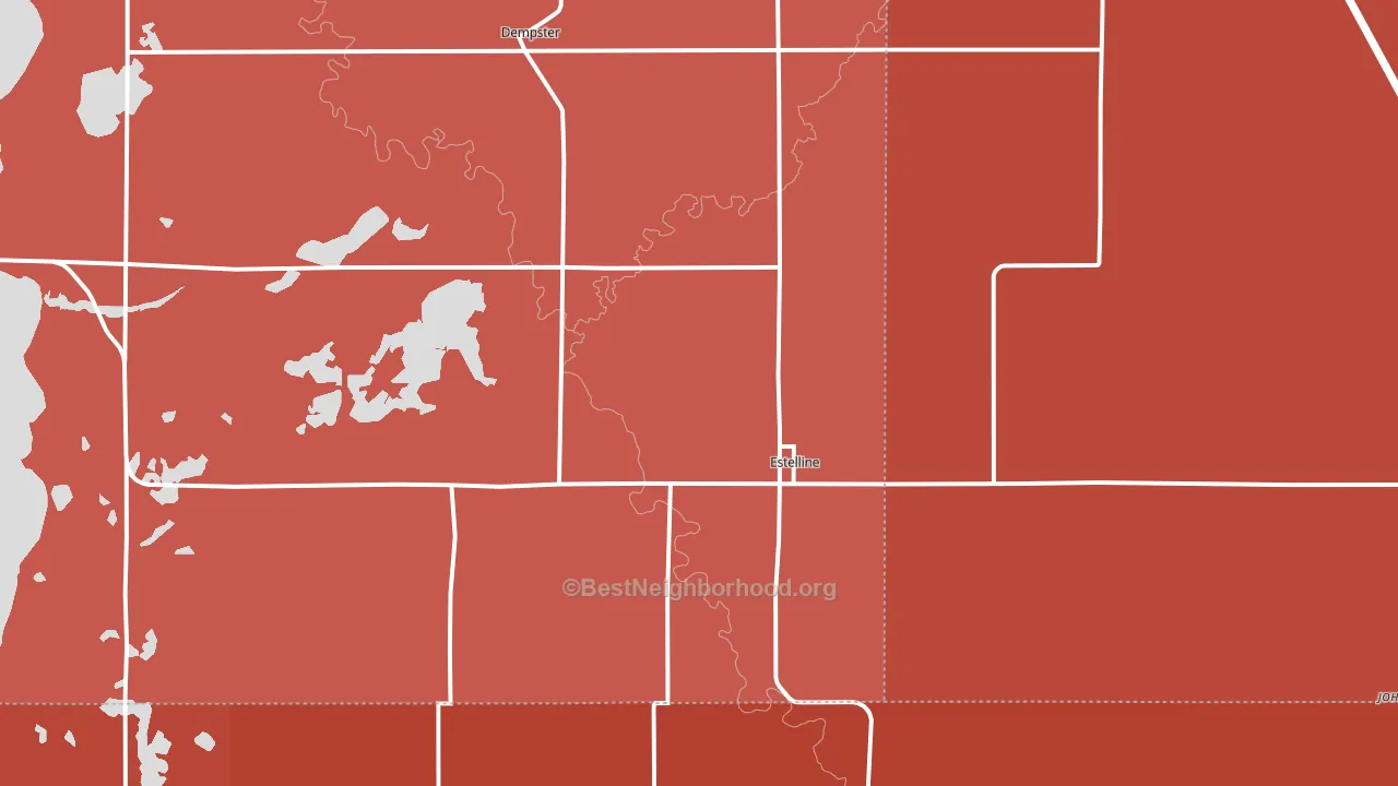 57234, SD block-group political-lean map