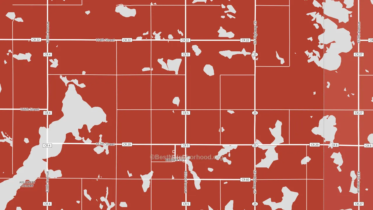 57236, SD block-group political-lean map