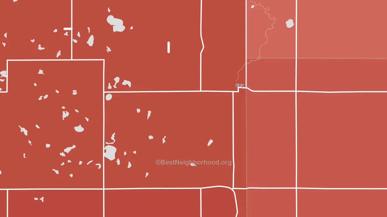 57237, SD block-group political-lean map