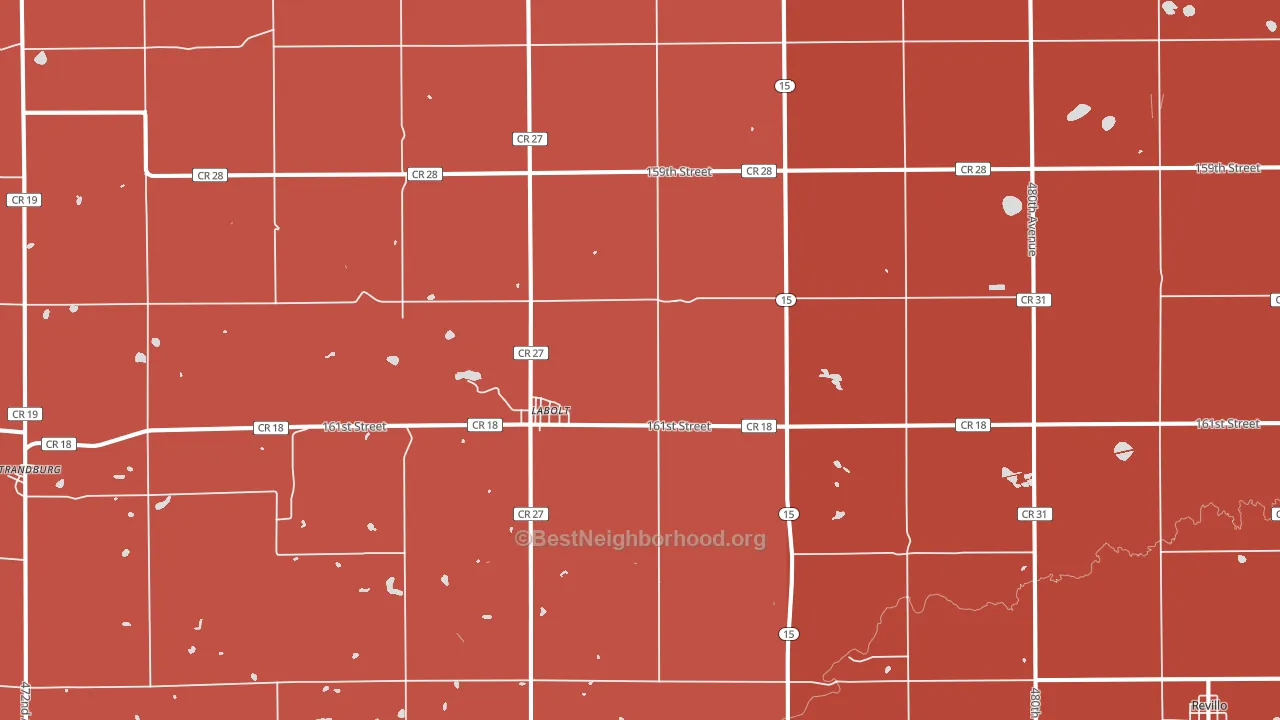 57246, SD block-group political-lean map
