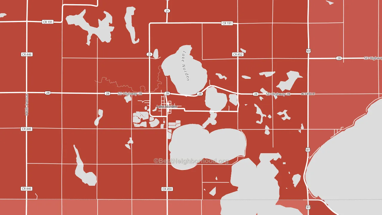 57248, SD block-group political-lean map