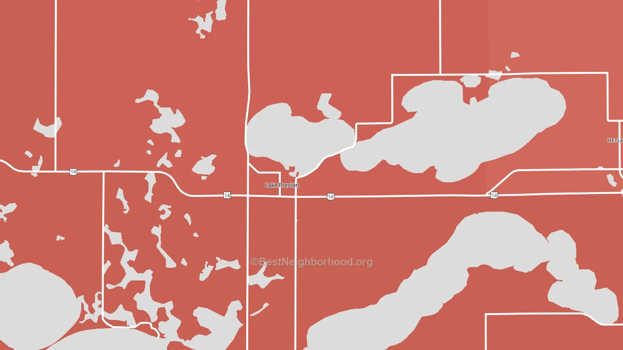57249, SD block-group political-lean map