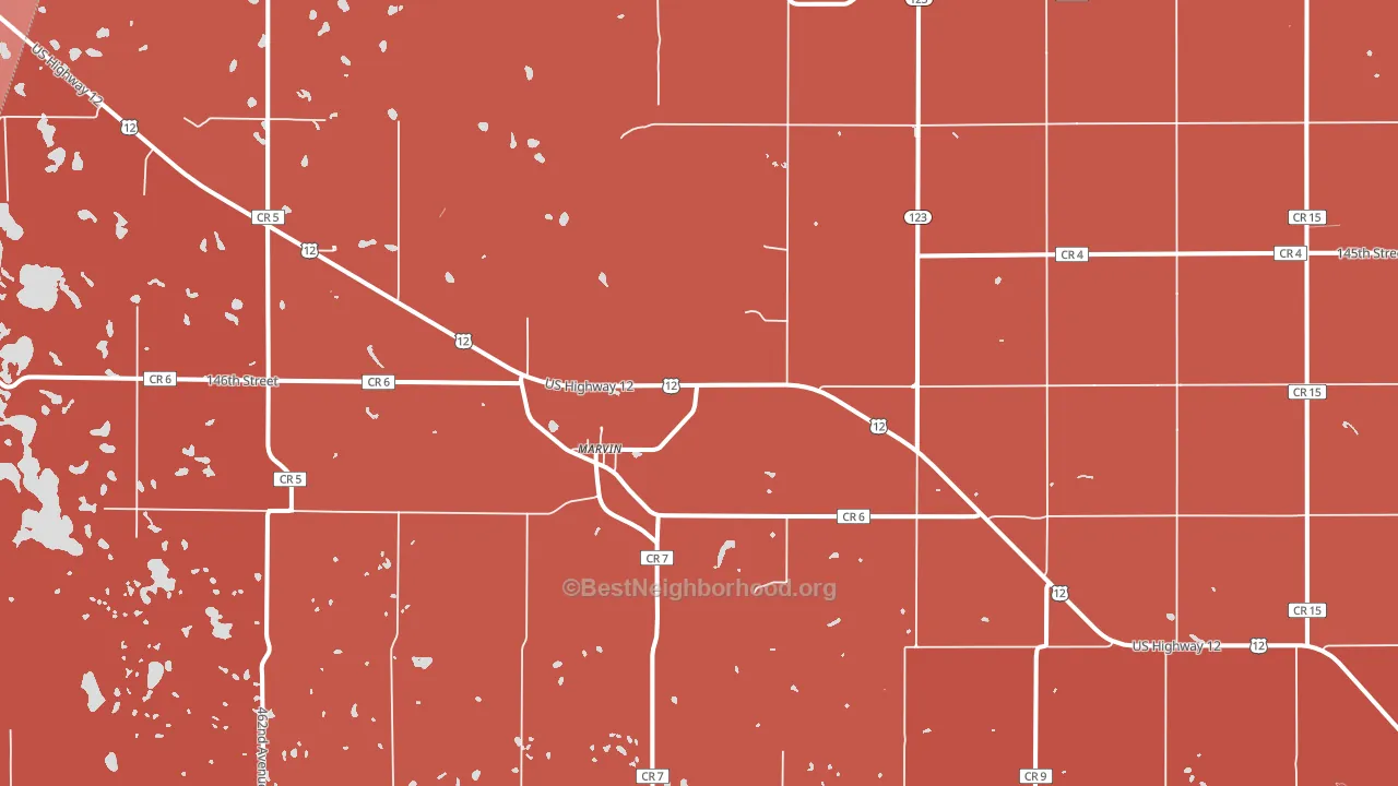57251, SD block-group political-lean map