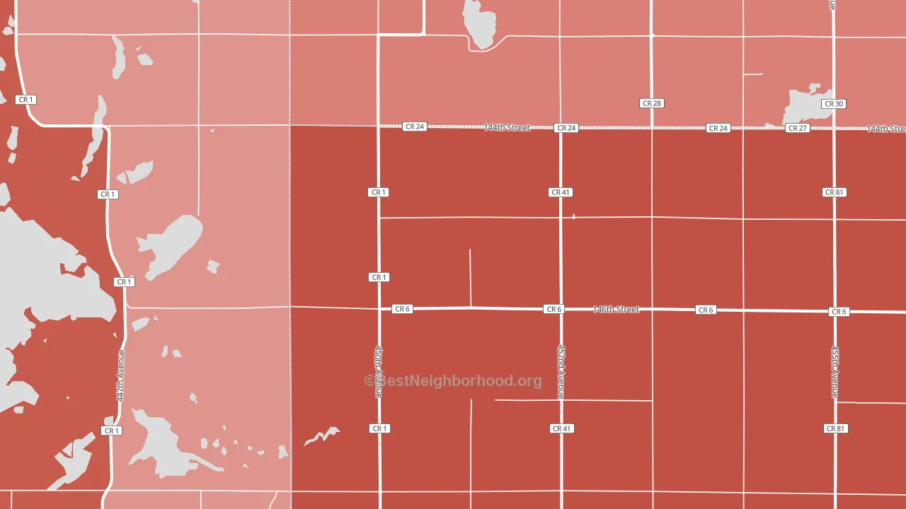57256, SD block-group political-lean map