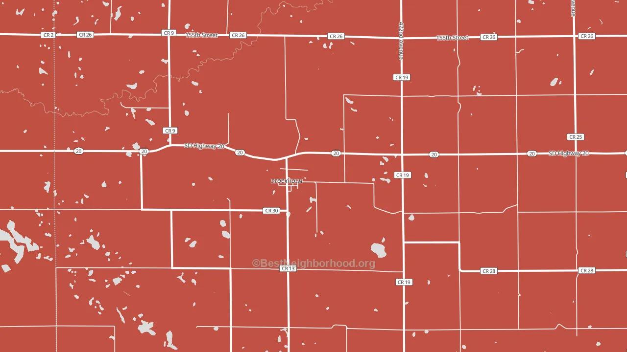 57264, SD block-group political-lean map