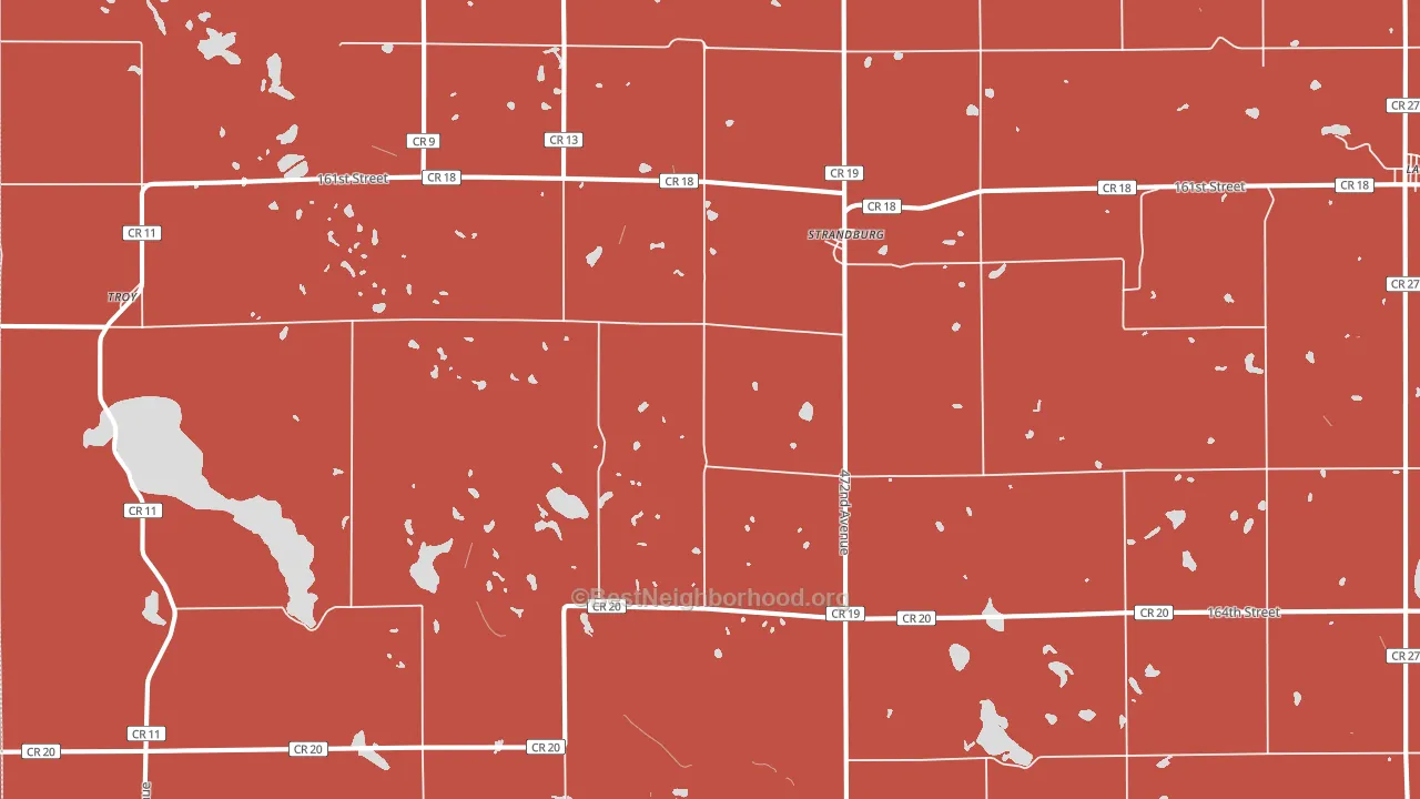57265, SD block-group political-lean map