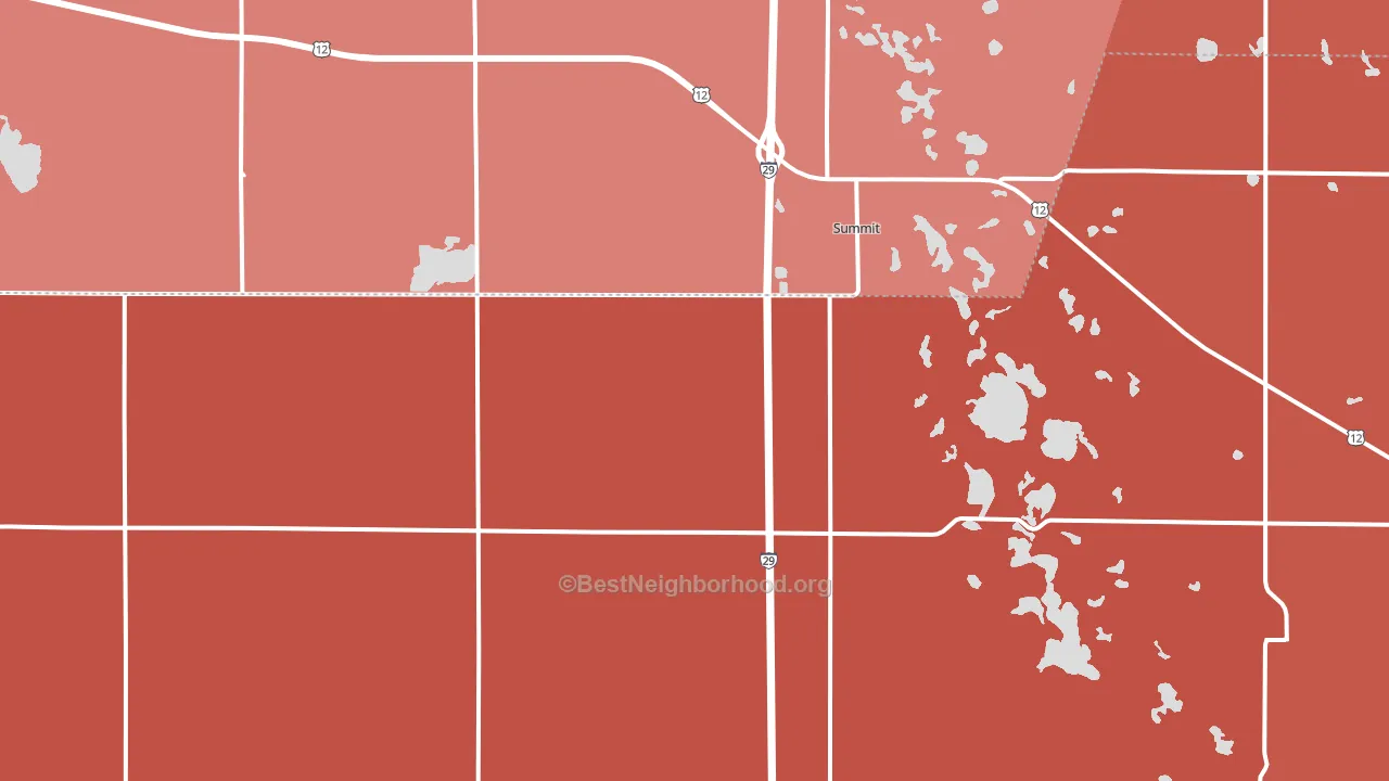 57266, SD block-group political-lean map