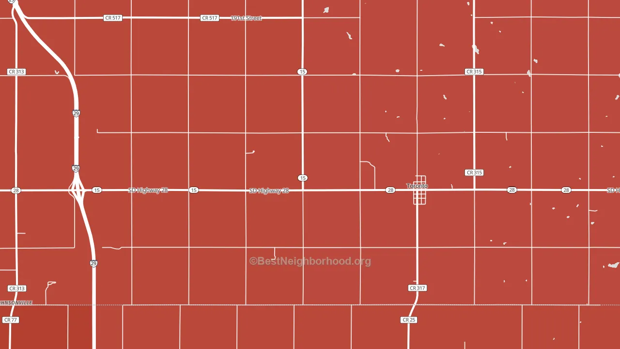 57268, SD block-group political-lean map