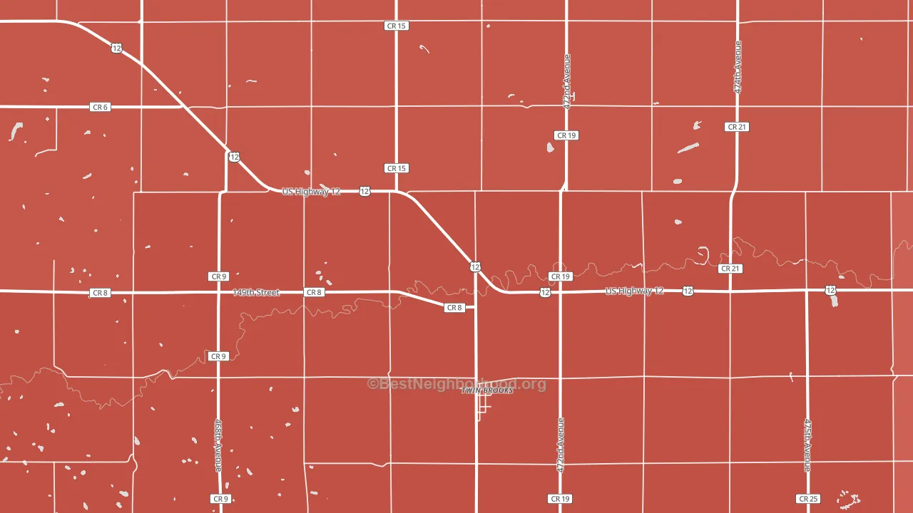 57269, SD block-group political-lean map