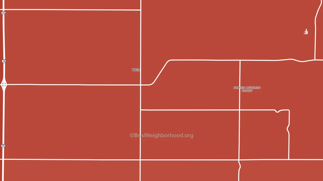 57276, SD block-group political-lean map