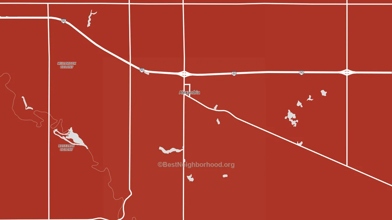 57311, SD block-group political-lean map